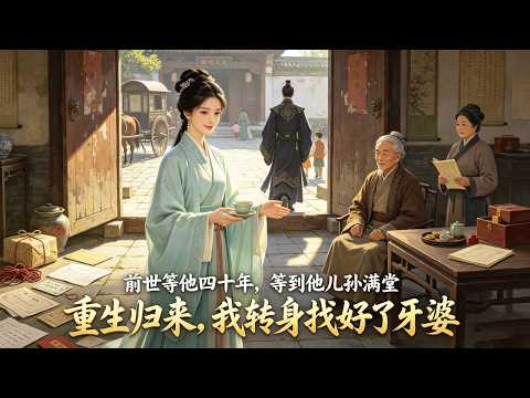 前世我等了他四十年，等到他兒孫滿堂，重生歸來，他偷瞞我歸鄉那日：別告訴她，讓她伺候你們，繼續等…他走後，我依舊笑著伺候他的爹娘，然後轉身找好了牙婆#有聲小說 #情感故事#古言