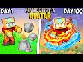 I Survived as the AVATAR in Minecraft!