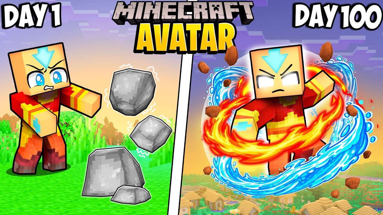 I Survived as the AVATAR in Minecraft!