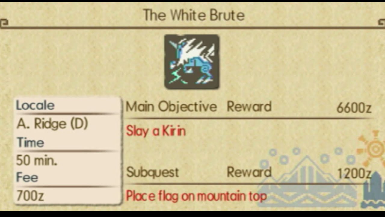 MHGU: Low Rank Kirin hunt.