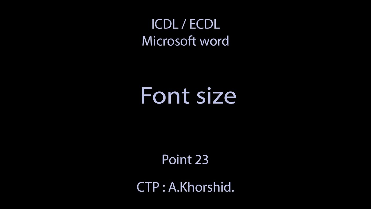 what font size is 1/16 of an inch