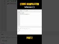 class 11 - string manipulation 📕 part-2 #shorts #new #education #python #string #viralshorts
