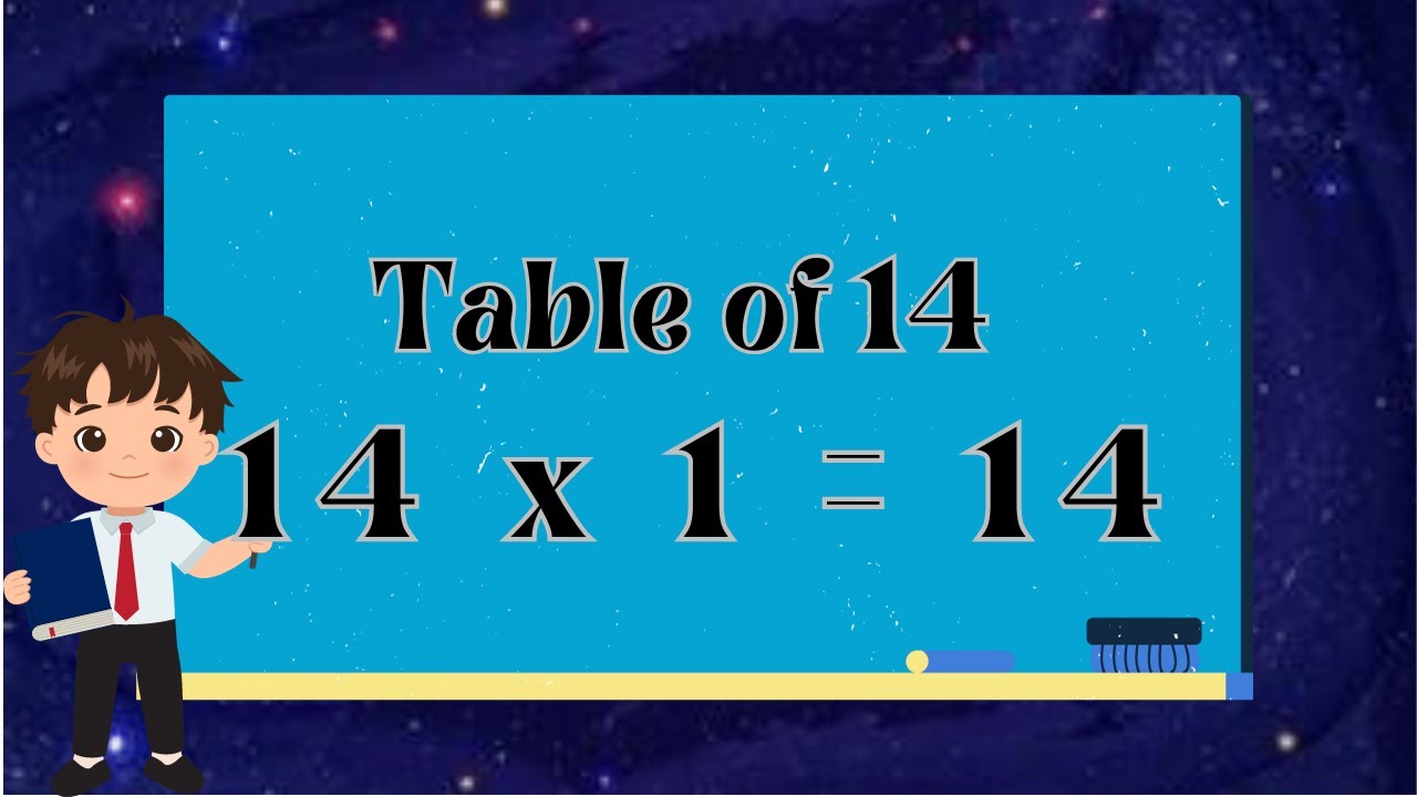 table of 14 | 14x1=14 | 14 ka table | Magic tales - YouTube