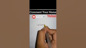 Vedant Name Signature.✍️❤️🥀 #best_signature #signature #name_signature #vedant_name_signature