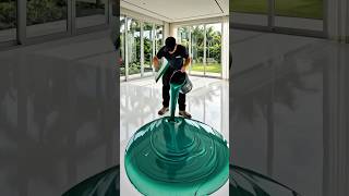 Luxury White Resin Floor Transformation 😍✨ | Most Satisfying Floor Design Ever