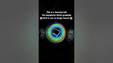 The boundaries shrink gradually☠Until it can no longer bounce☠  #space #spaceart #art #funny #asmr