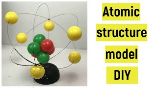 Atomic structure model project | Atomic structure model 3d | Atomic structure model making | DIY