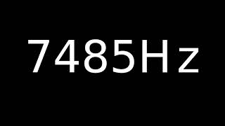Speaker Sound Test 7485Hz