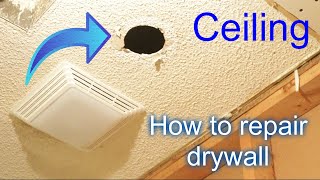 How To Repair Drywall On The Ceiling