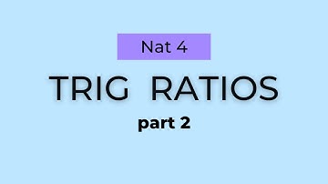 Trig Ratios (Part 2 Examples) - Nat 4 Maths