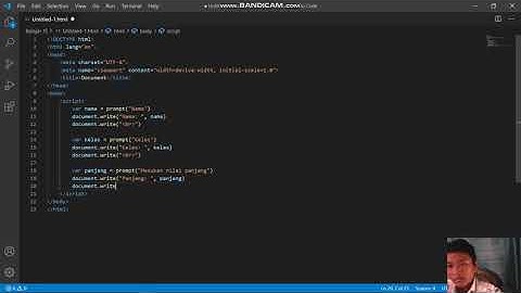 Menghitung Luas Persegi Panjang di JavaScript