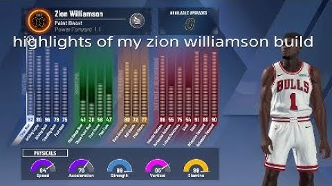 Highlights of my zion williamson build on NBA 2k20 *Most unstoppable power forward build*