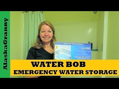 Water Bob Emergency Water Storage How to Use Water Bob- 100 Gallons  Emergency Water In Bath Tub 