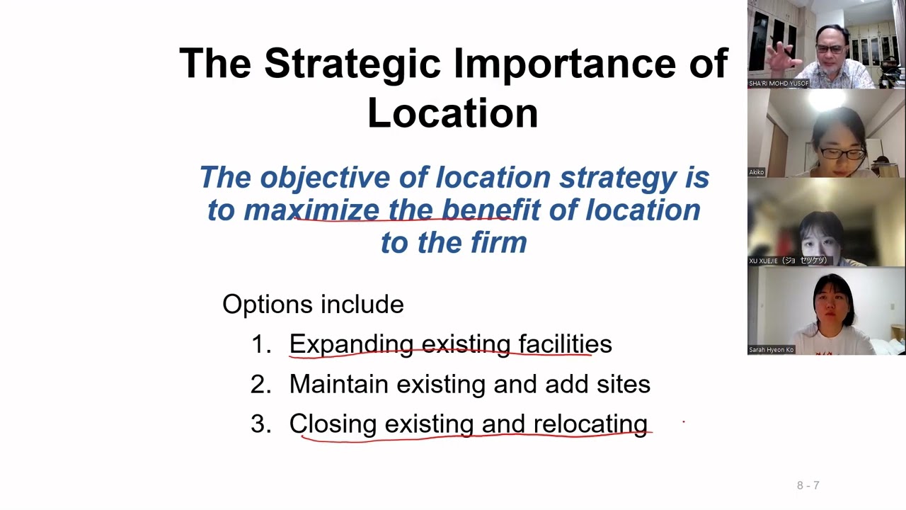 Chapter 8 Location Strategies