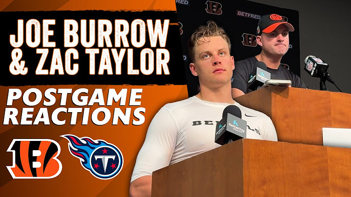 Joe Burrow and Zac Taylor React to Bengals Loss to Titans | NFL Week 4