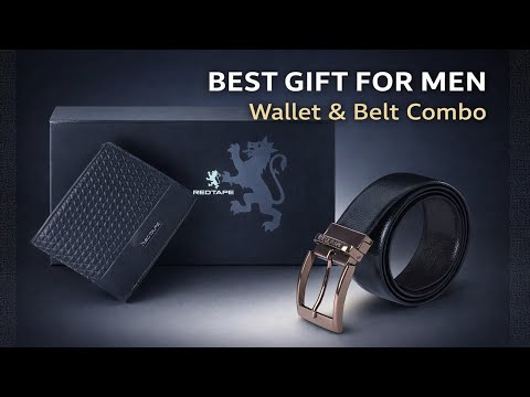 The Gift That Says: I’ve Got Style (and a Budget) - Red Tape Wallet and Belt Combo for Men