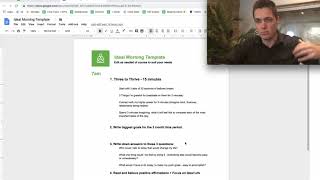 Ideal Morning Template + Morning Routine Ideas