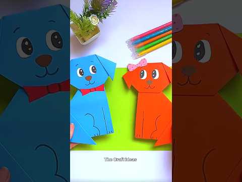 How to make dog with paper se dog kaise banaye | easy dog making ideas | the Craft ideas #paperdog