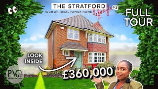 INSIDE a DESIRABLE 😍 £360K 3 BED New Build House The Stratford lifestyle Tour | Redrow Homes UK