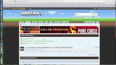 The FASTEST way to download single player commands mod for mac