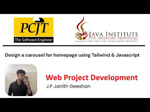 Design a carousel for homepage using Tailwind & Javascript