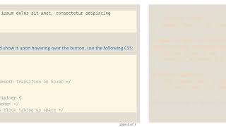 Make a Div Visible on Button Hover Using Pure CSS