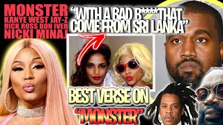 NICKI MINAJ PROVES SHES THE QUEEN!!! *BEST VERSE* on Kanye West -  “Monster” Reaction |