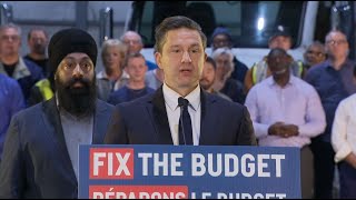 Pierre Poilievre lays out demands for federal budget – April 7, 2024