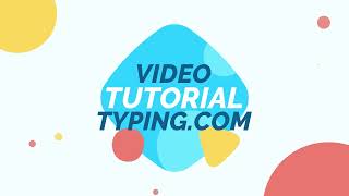 Tutorial video for typing.com