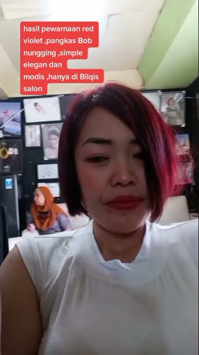 istri ptong rambut bob nungging