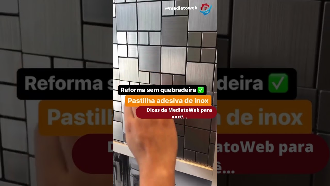 Pastilha adesiva inox - bora construir sem quebrar