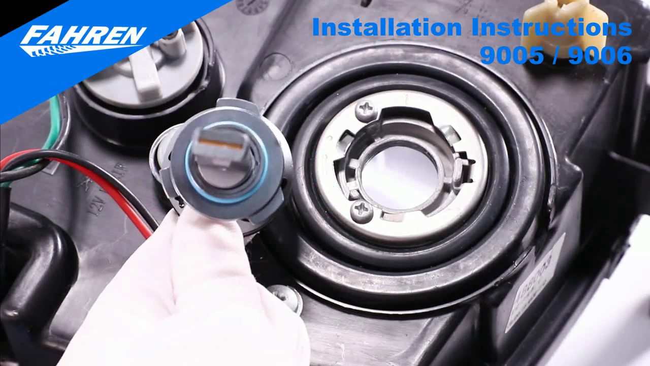 Fahren 9005/9006/HB3/H10/HB4 LED Bulb Installation Guide YouTube