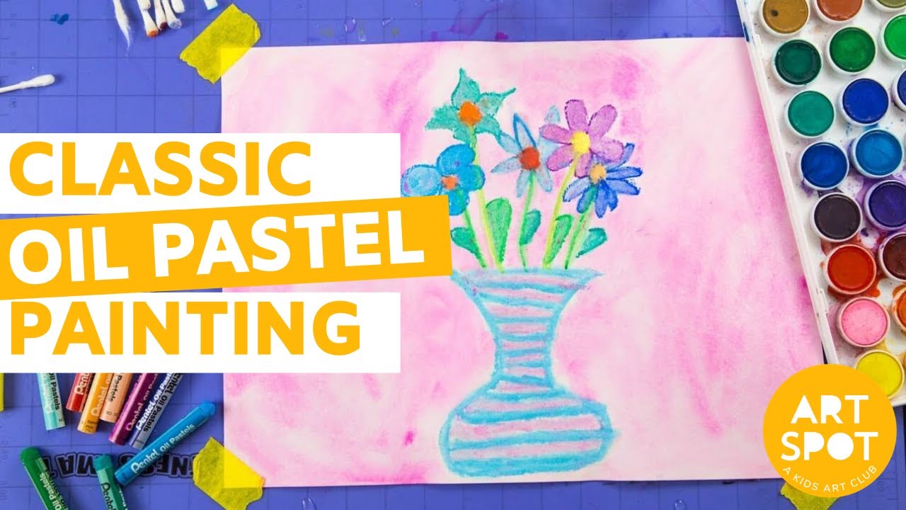 Easy Oil Pastel Watercolor Project for Kids - The Kindergarten