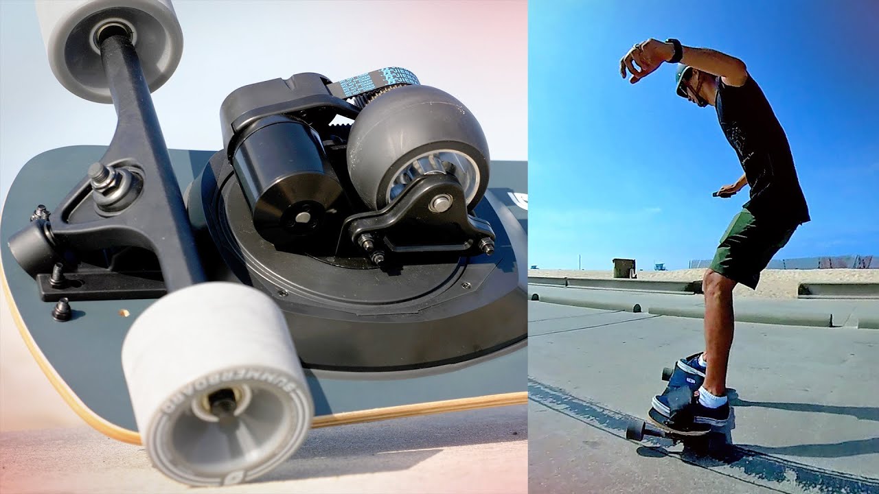 The electric skateboard that moves like a snowboard (Summerboard