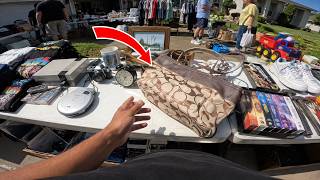 Hunting for Vintage at a HUGE Neighborhood Garage Sale!