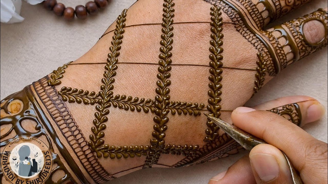 Step by step insta viral mehndi || mehndi by shiri || back mehndi 