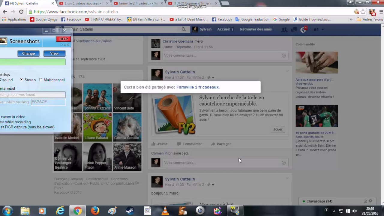 comment partager dans le groupe avec le copier coller YouTube