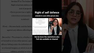 Self Defence Right | Sakshi Murder #shorts #news #important #knowledge