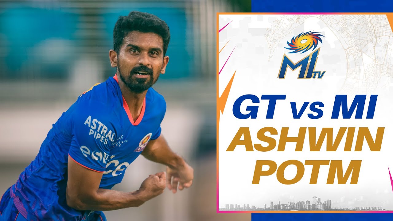 Murugan Ashwin - Player of the Match | Mumbai Indians