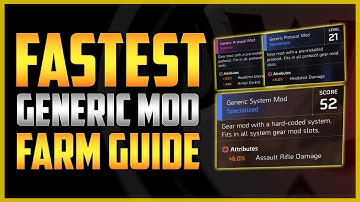 The Division 2 | FASTEST Generic Mod Farming - Best Gear Mods Farm