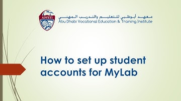How to set up student accounts on MyLab