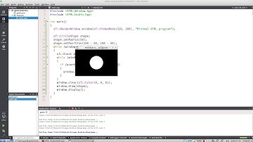 Minimal SFML program using Qt Creator