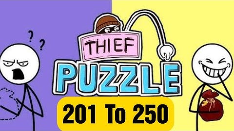 Thief Puzzle(WEEGOON)- Funny Stickman Brain Puzzle Game - Levels201-250 Android Gameplay Walkthrough