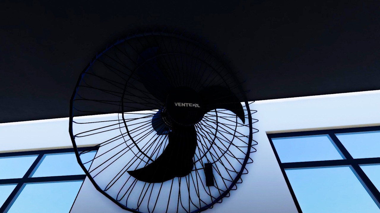 MEU VENTILADOR DE PAREDE PIROU E QUASE CAIU EM CIMA DE MIM NO ROBLOX! 😱💥 | Fan School