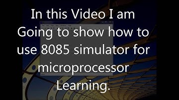 8085 assembly language programing using 8085 simulator