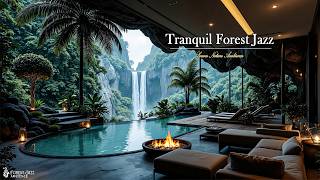 Focus & Chill In Forest Living Room Ambience | Soft Jazz Piano & Nature Therapy For Focus And Wor... screenshot 5
