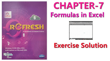 Ch-7 I Formulas in Excel l Refresh (Rise Series) Navneet l Std-6th