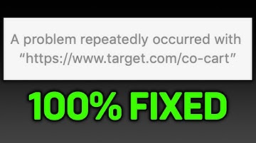 Safari A Problem Repeatedly Occurred FIXED