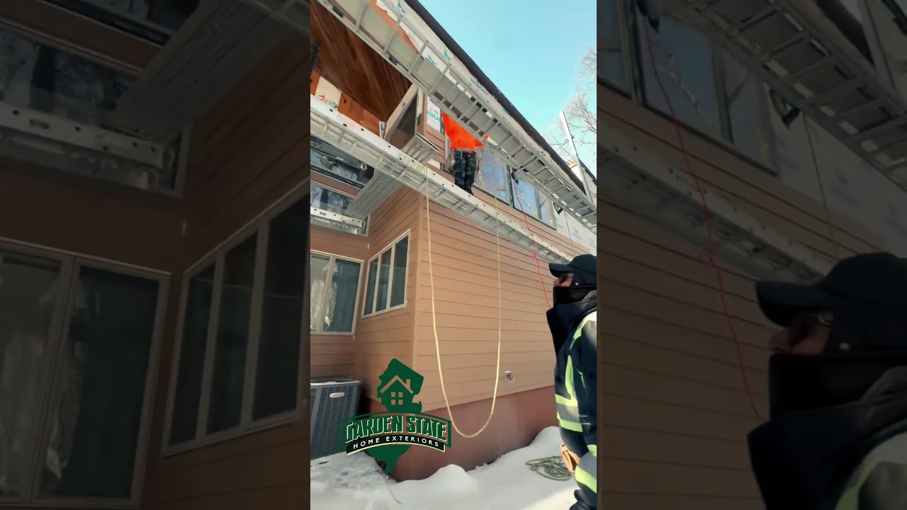 Extreme Cold. Massive Siding Project. Zero Excuses | Franklin Lakes NJ #lapsiding #home #house #diy
