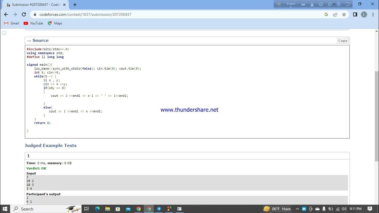 A. Grasshopper on a Line Educational Codeforces Round 149 (Rated for ...